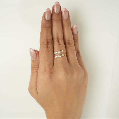 Open Cuff Diamond Ring