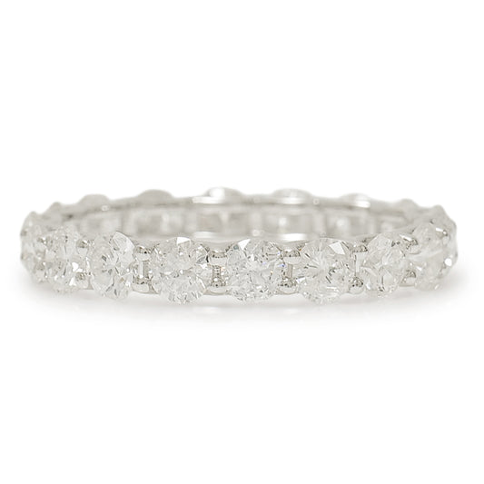 Prong Set Round Natural Diamond Full Eternity Ring in 14K Gold