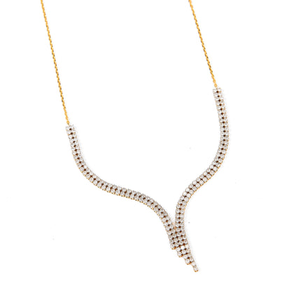 Natural Diamond Y Necklace