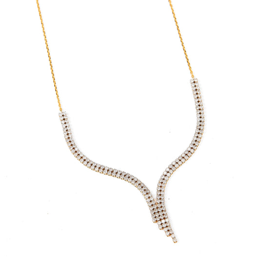 Natural Diamond Y Necklace