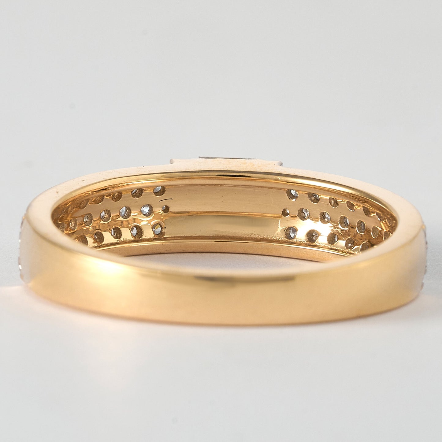 Diamond Cluster Wedding Band Ring