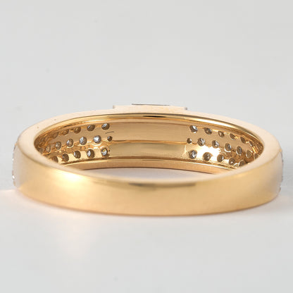 Diamond Cluster Wedding Band Ring