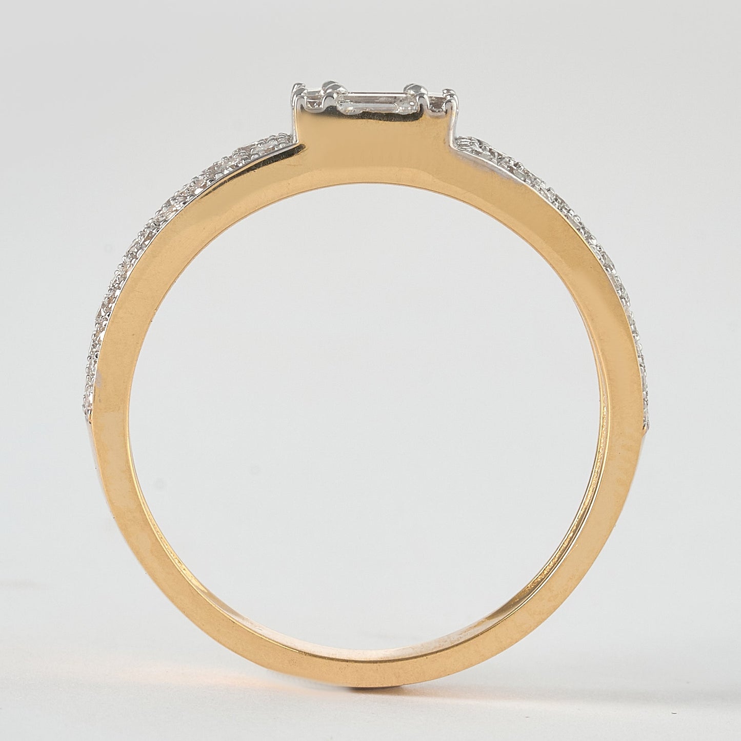Diamond Cluster Wedding Band Ring