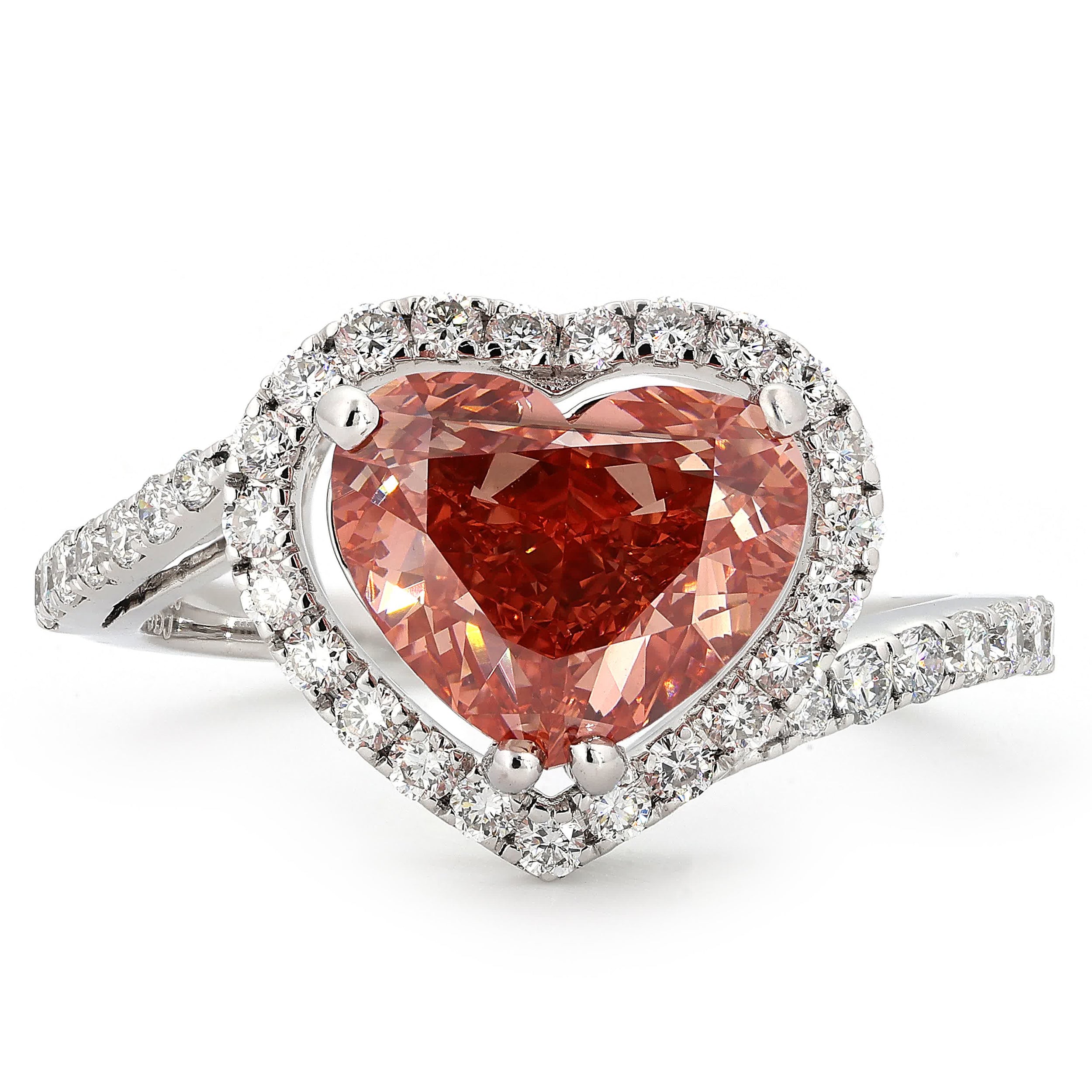 Heart Shape Lab Grown Diamond Ring