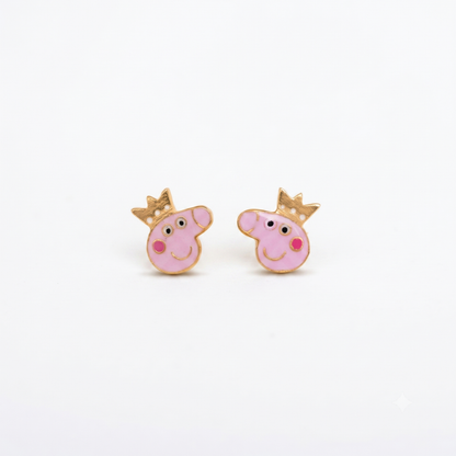 Kids Peppa Pig Stud Earrings
