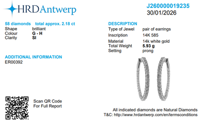 Inside Out Diamond Hoop Earrings