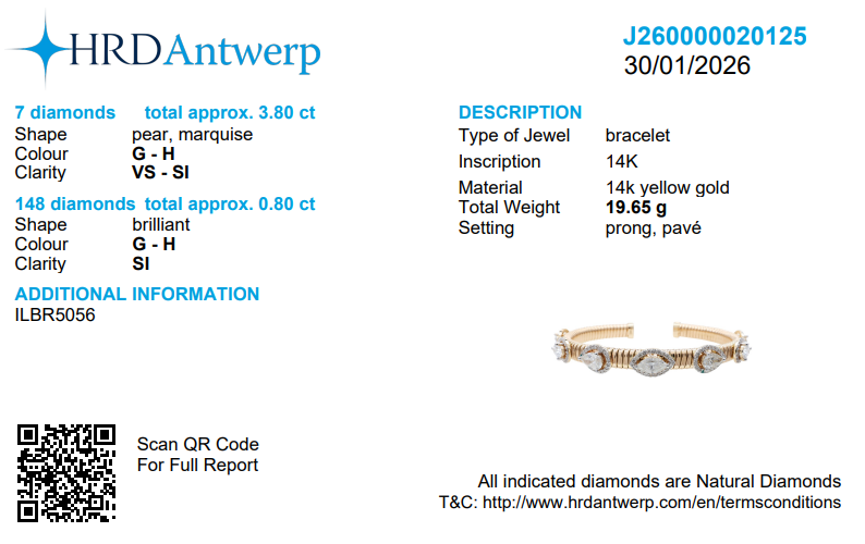 Open Cuff Diamond Bracelet