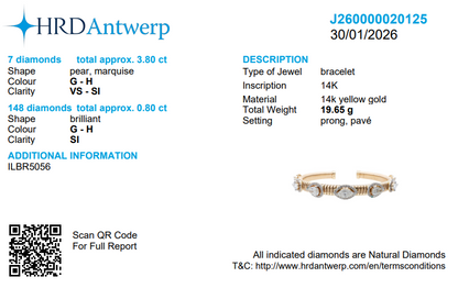 Open Cuff Diamond Bracelet