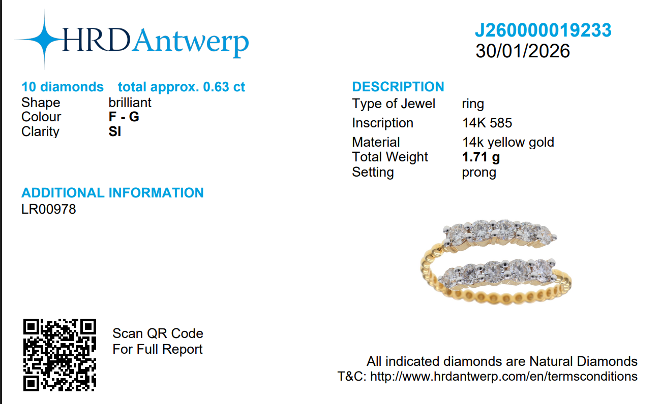 Open Cuff Diamond Ring