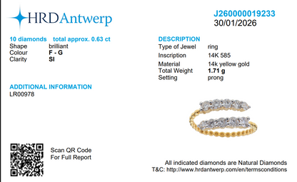 Open Cuff Diamond Ring