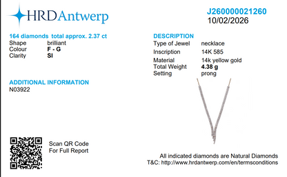 Natural Diamond Y Necklace