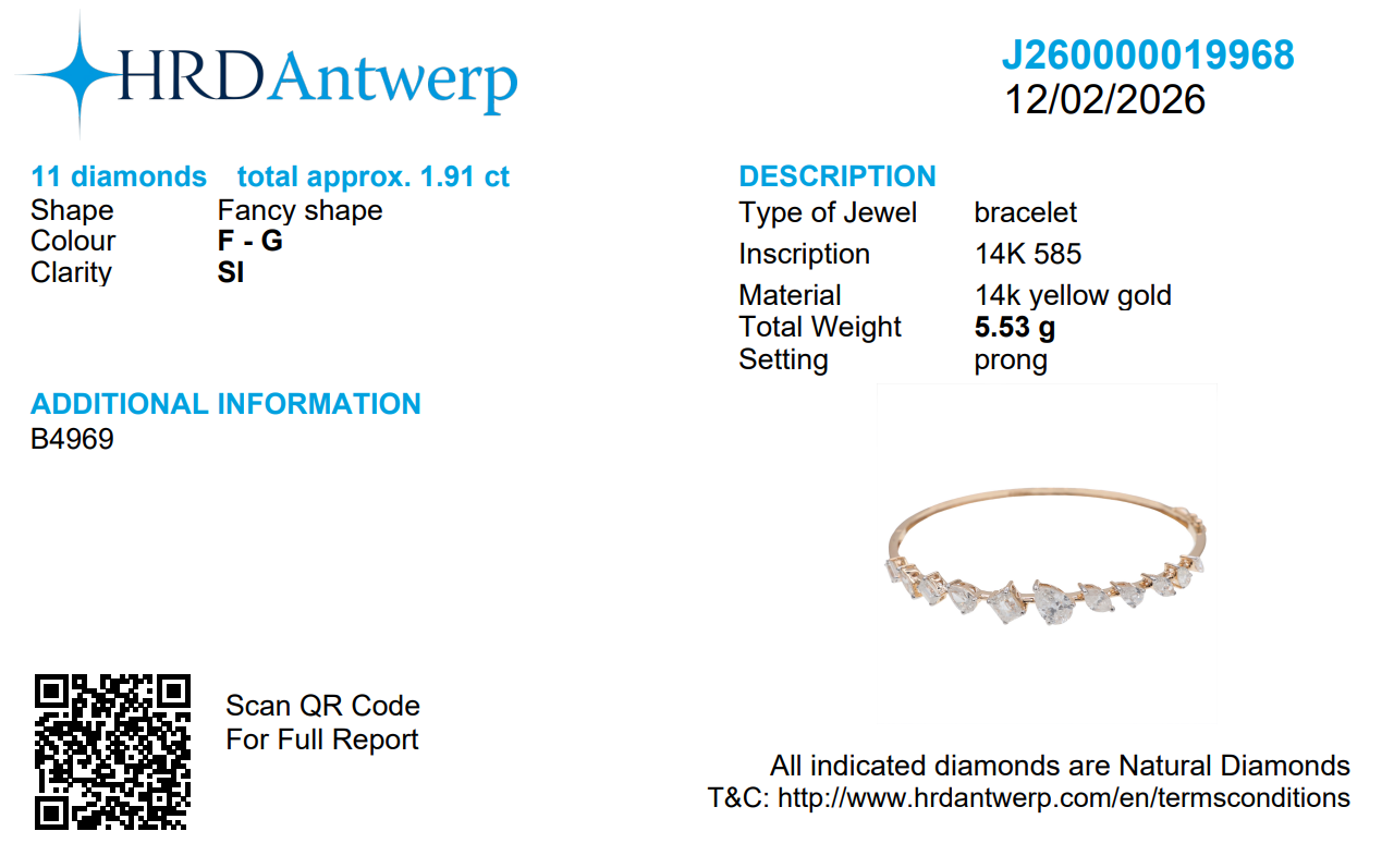 Mixed Shape Diamond Bracelet