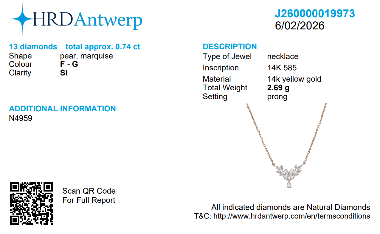 Floral Diamond Necklace