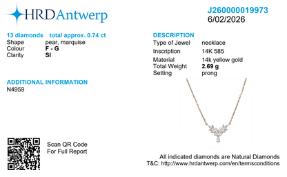 Floral Diamond Necklace