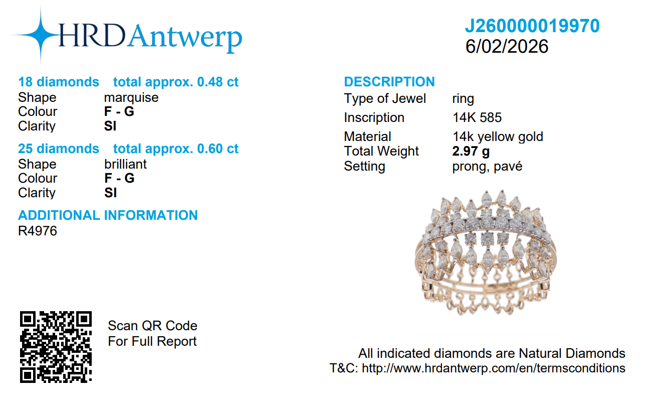 Wide Diamond Statement Ring