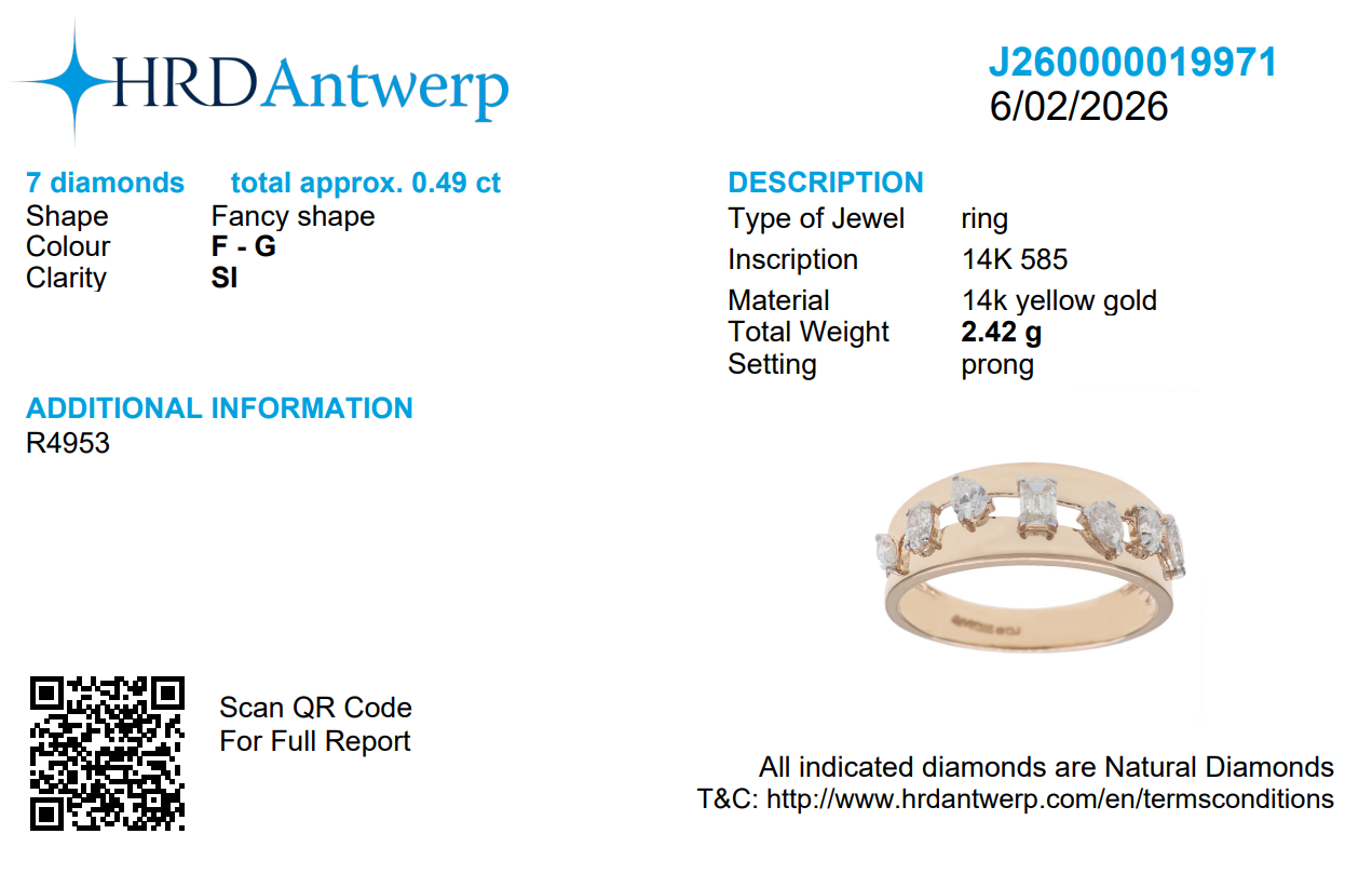 Multi Shape Diamond Band Ring