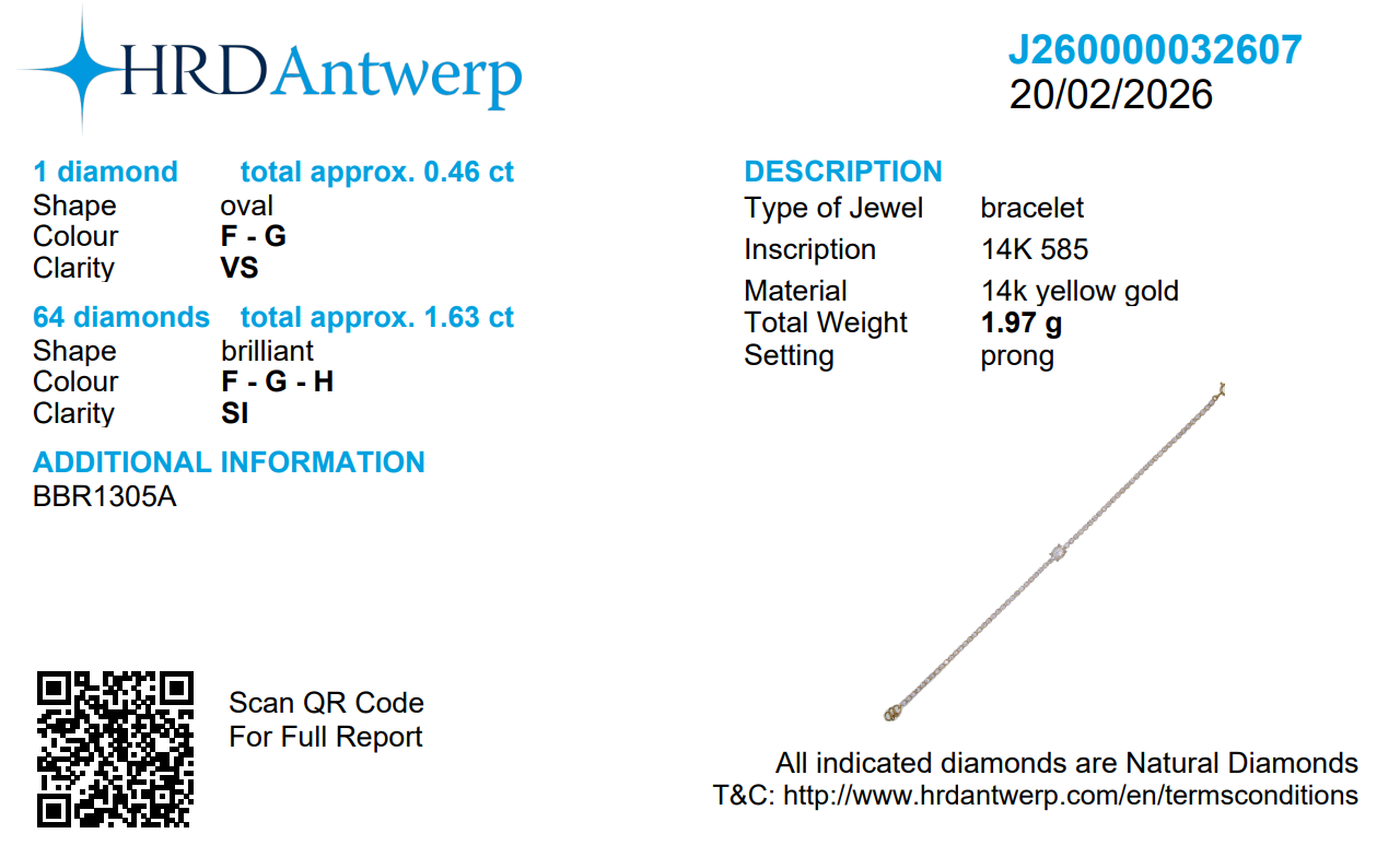 Oval Diamond Tennis Bracelet