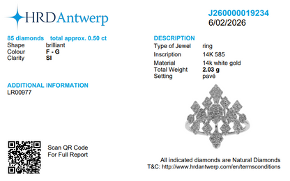 Floral Cluster Diamond Ring