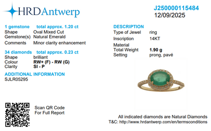 Oval Emerald Ring
