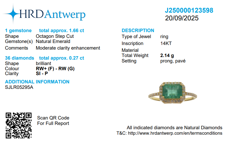 Emerald Cut Emerald Halo Ring
