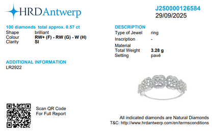 Cluster Diamond Band Ring
