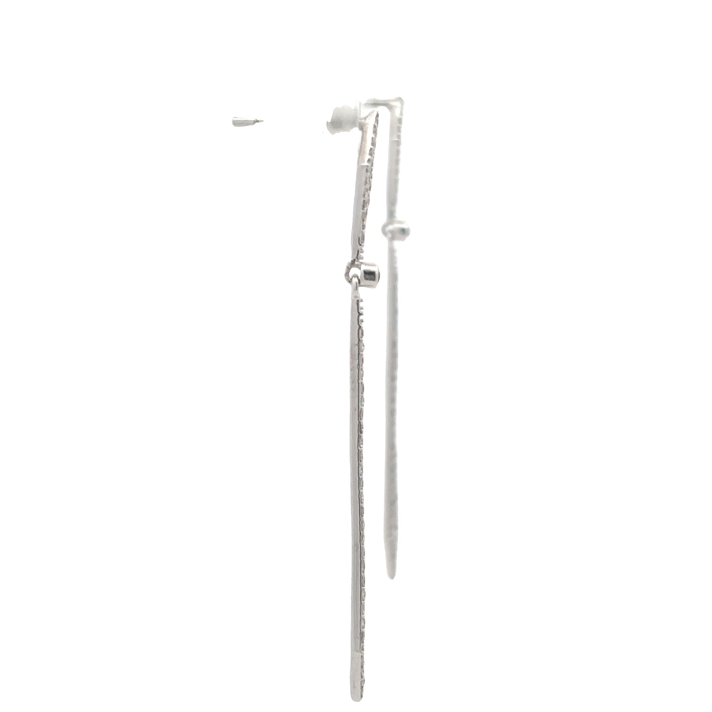 Geometric Drop Natural Diamond Earrings