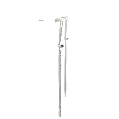 Geometric Drop Natural Diamond Earrings
