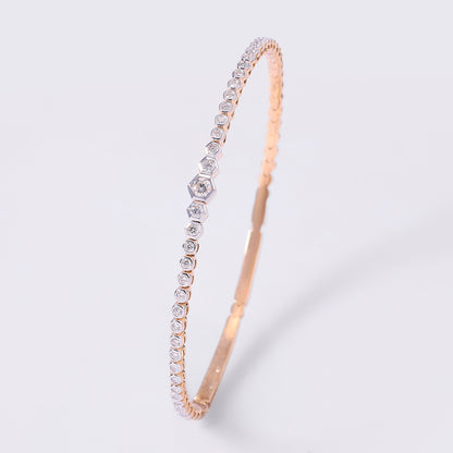 Hexagon Diamond Bracelet