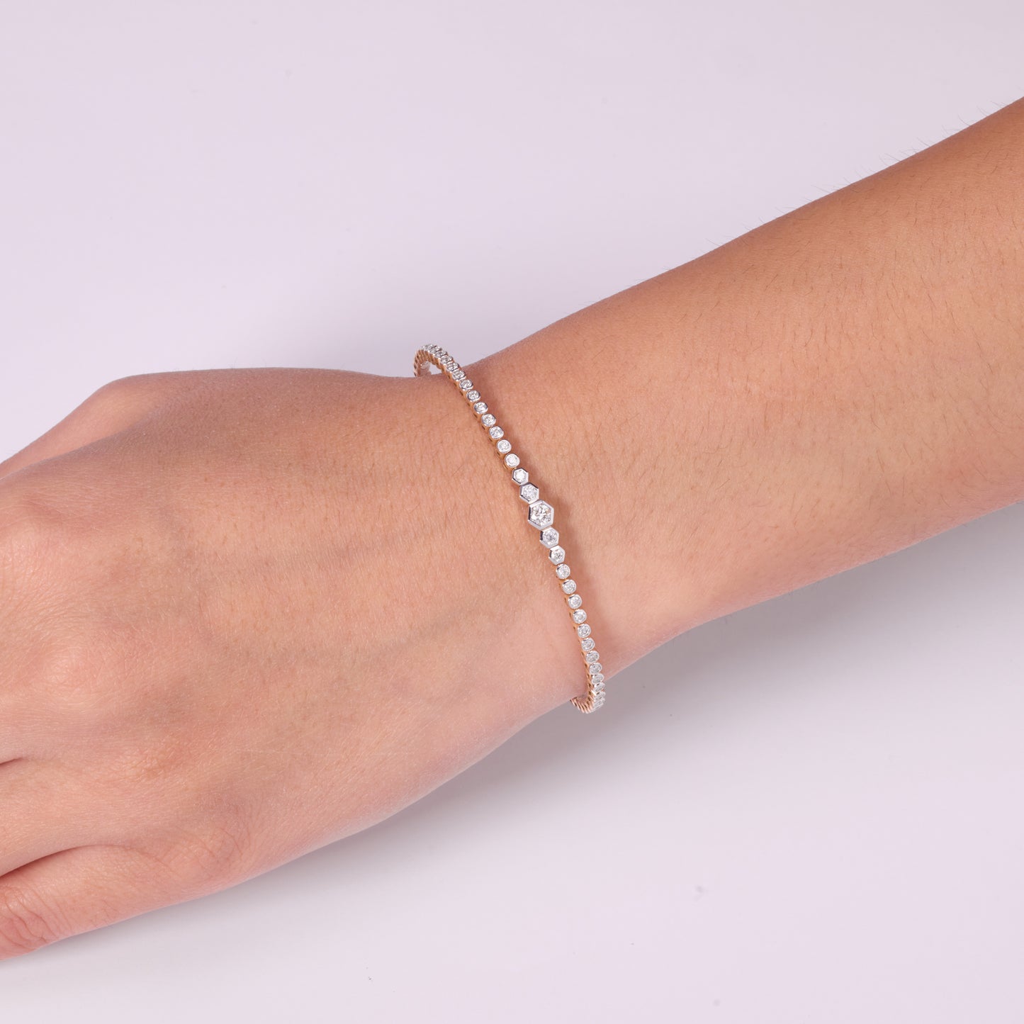 Hexagon Diamond Bracelet