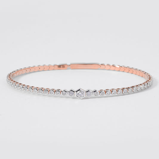 Hexagon Diamond Bracelet