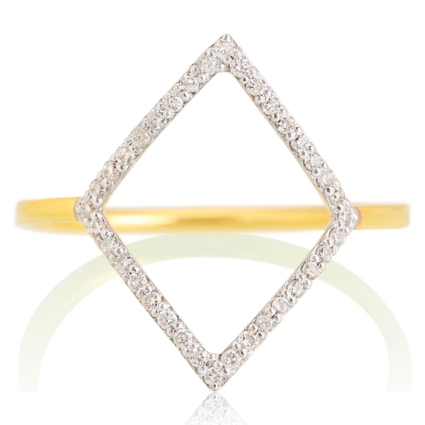 Rhombus Diamond Ring