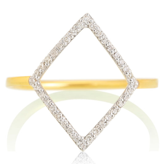 Rhombus Diamond Ring