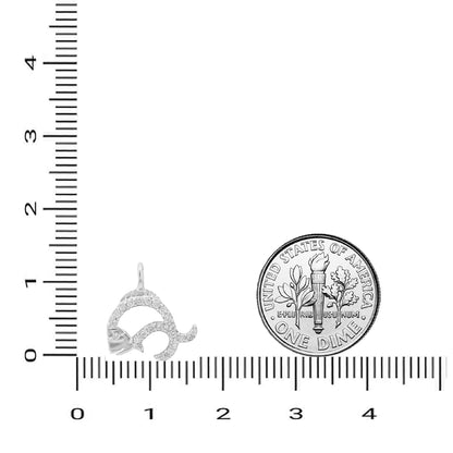 Fish Diamond Charm Pendant