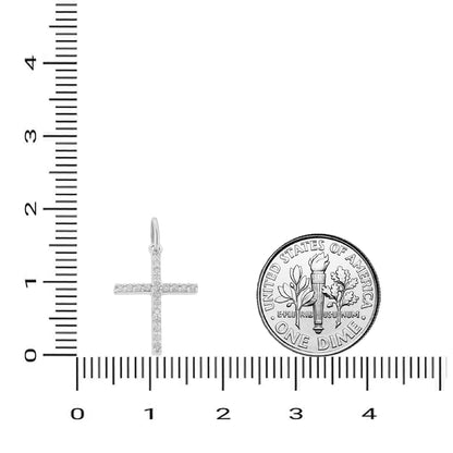 Cross Diamond Charm Pendant