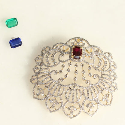 Changeable Centre Stone Diamonds Pendant Necklace