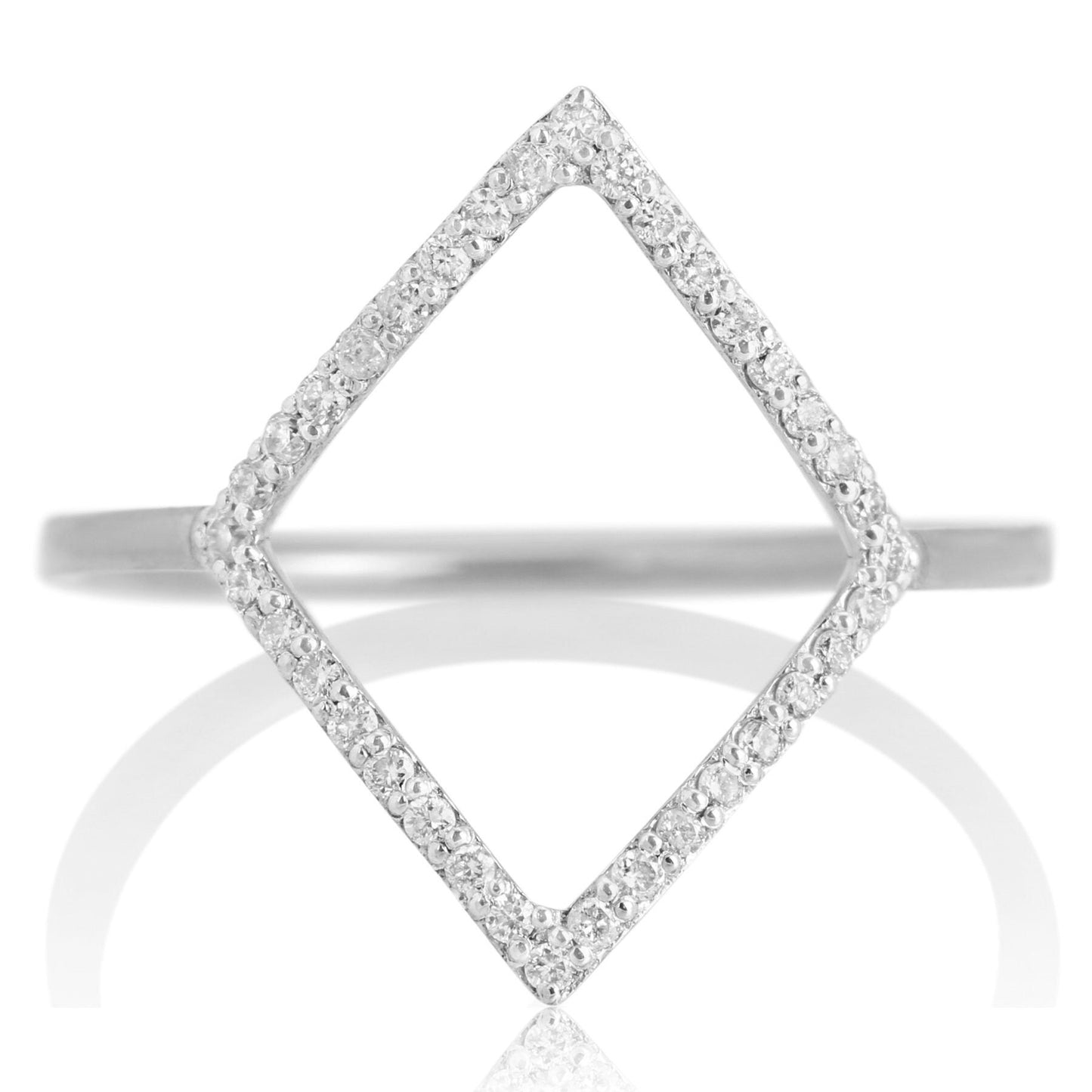 Rhombus Diamond Ring