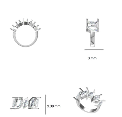 Marquise Natural Diamond Ring