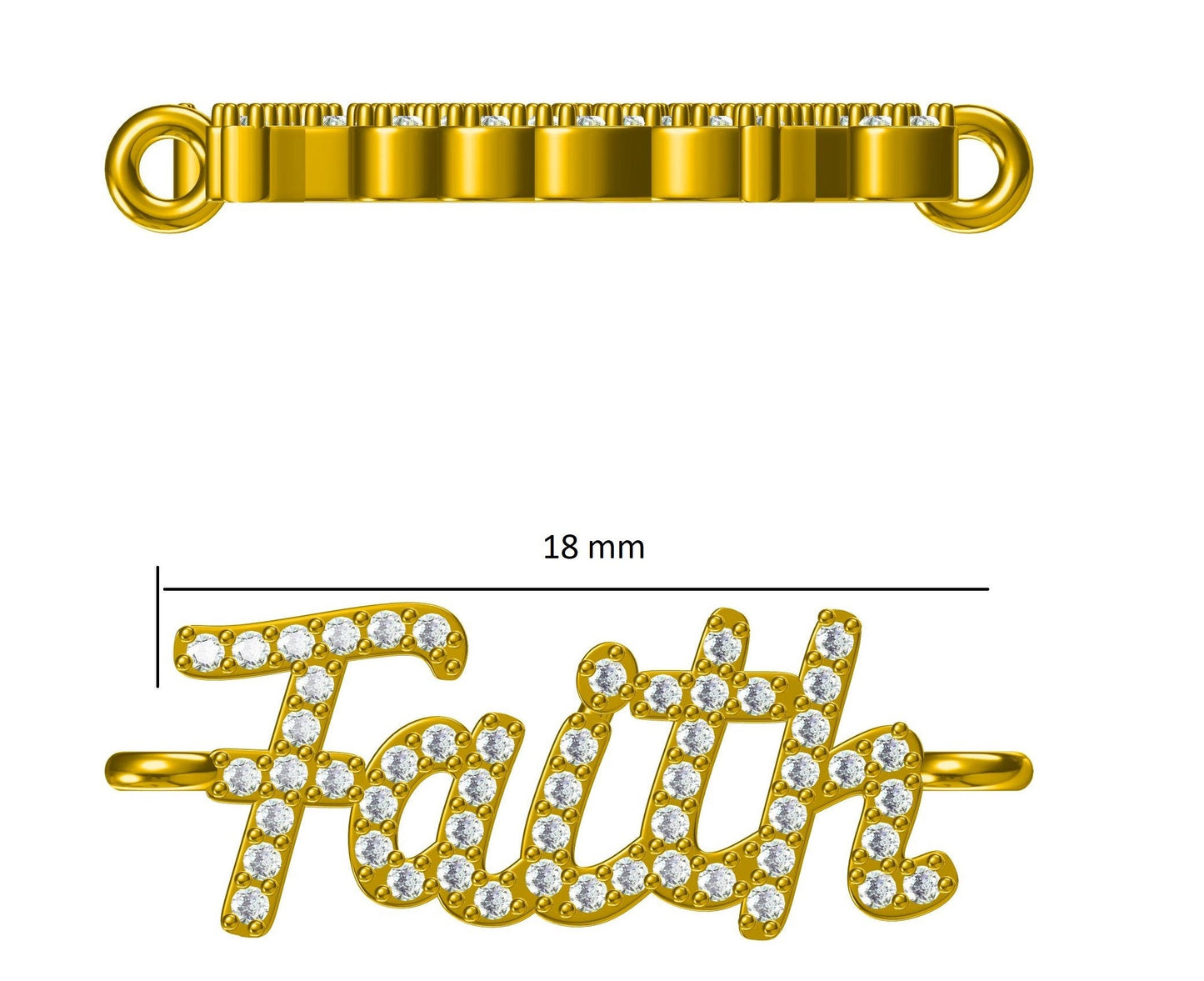 Faith Diamond Chain Bracelet
