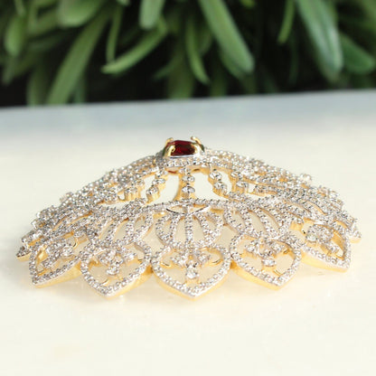 Changeable Centre Stone Diamonds Pendant Necklace