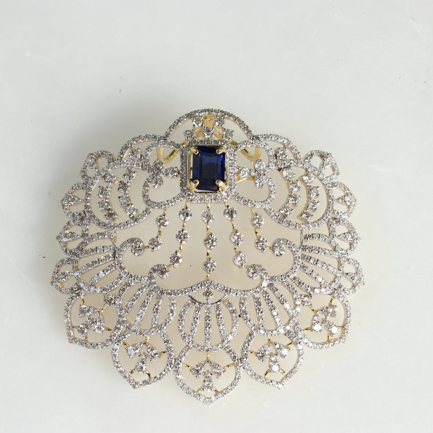 Changeable Centre Stone Diamonds Pendant Necklace
