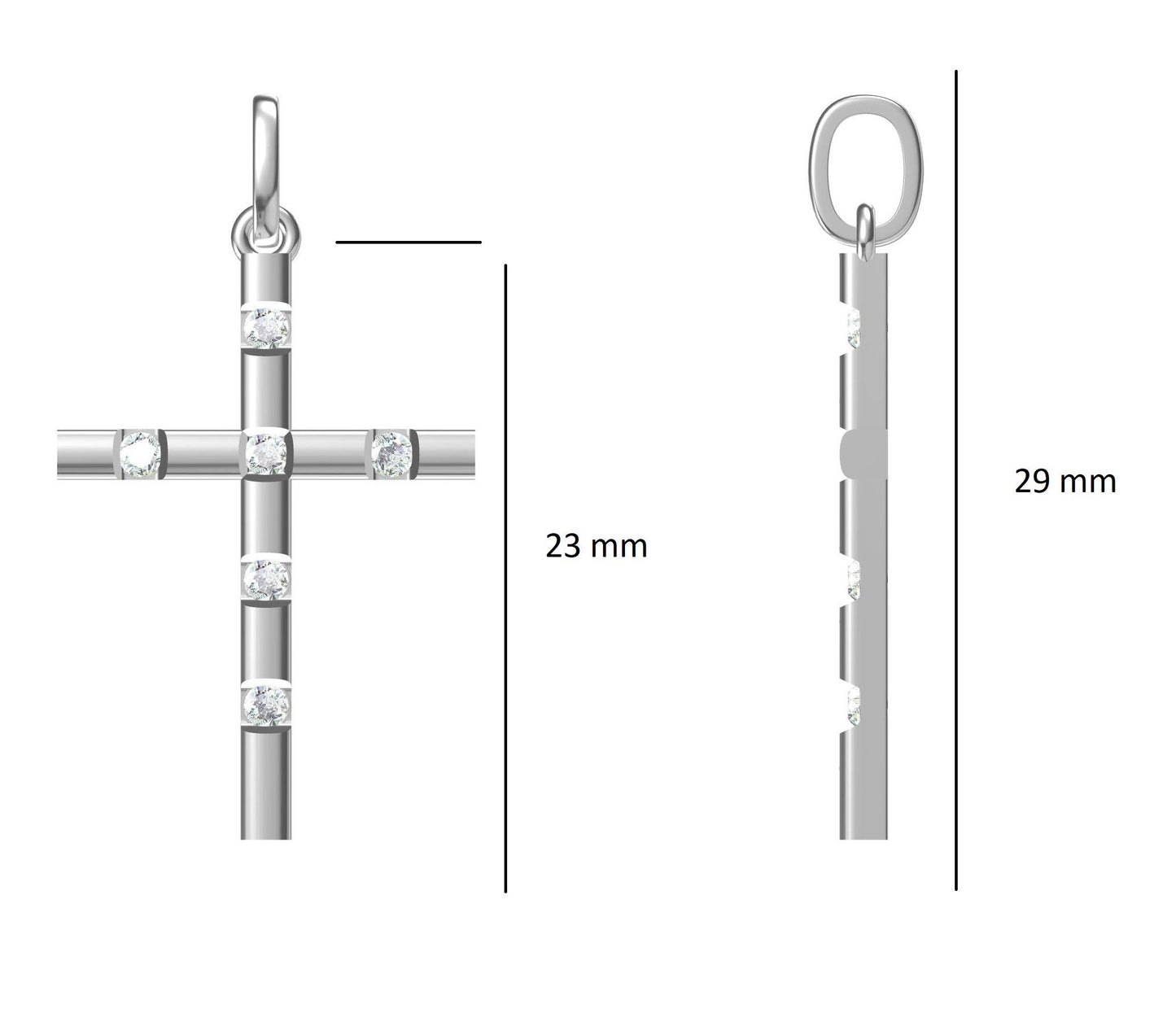 Cross Diamond Pendant