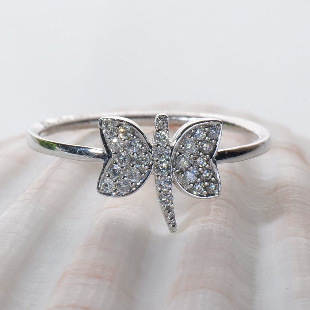 Dragonfly Diamond Ring