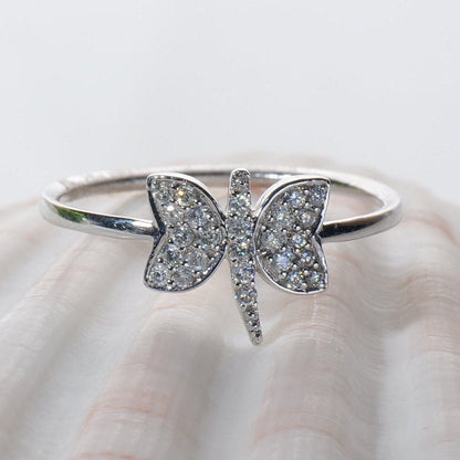 Dragonfly Diamond Ring