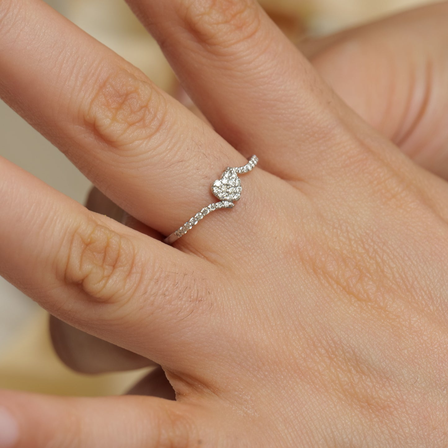 Heart Diamond Ring