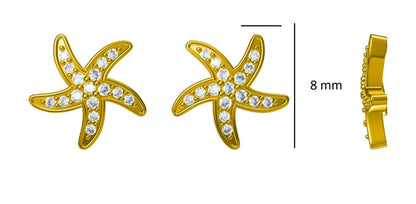 Kids Starfish Diamond Stud Earrings