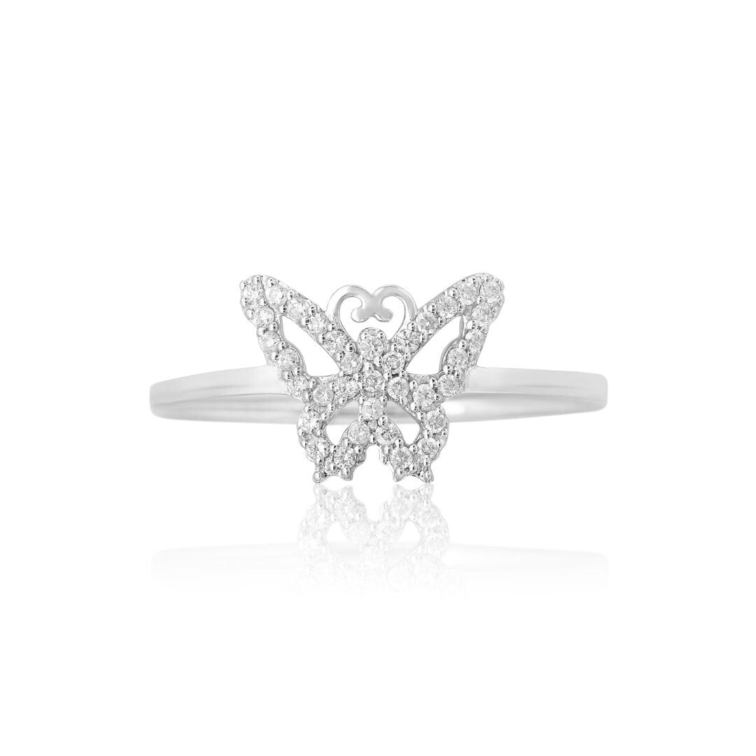 Butterfly Diamond Ring