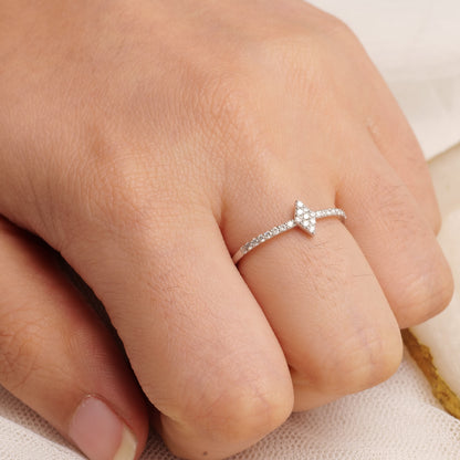 Rhombus Diamond Ring