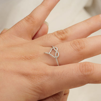 Heart Natural Diamond Proposal Ring