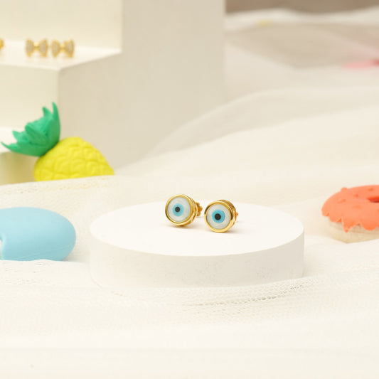 Kids Evil Eye Stud Earrings