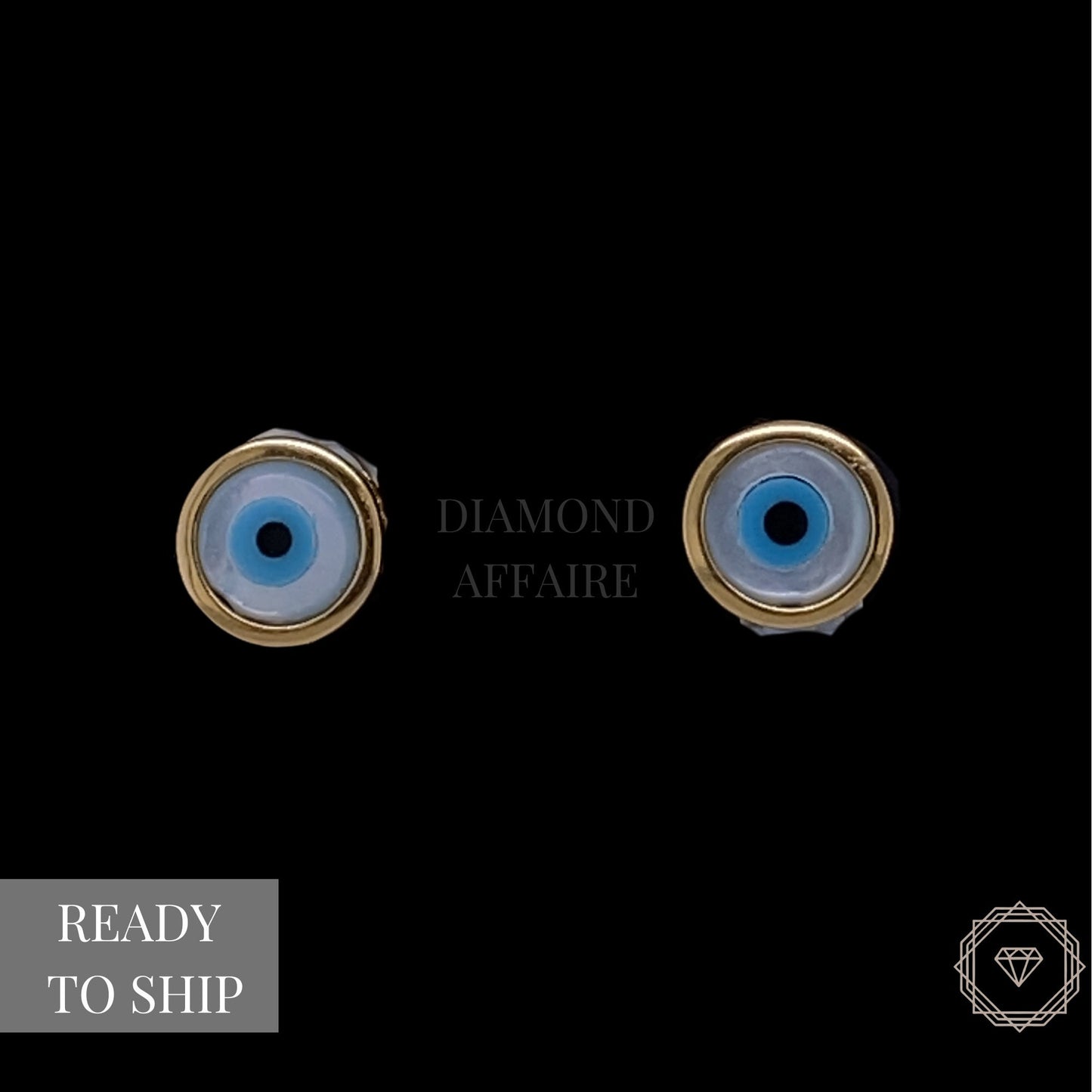 Kids Evil Eye Stud Earrings